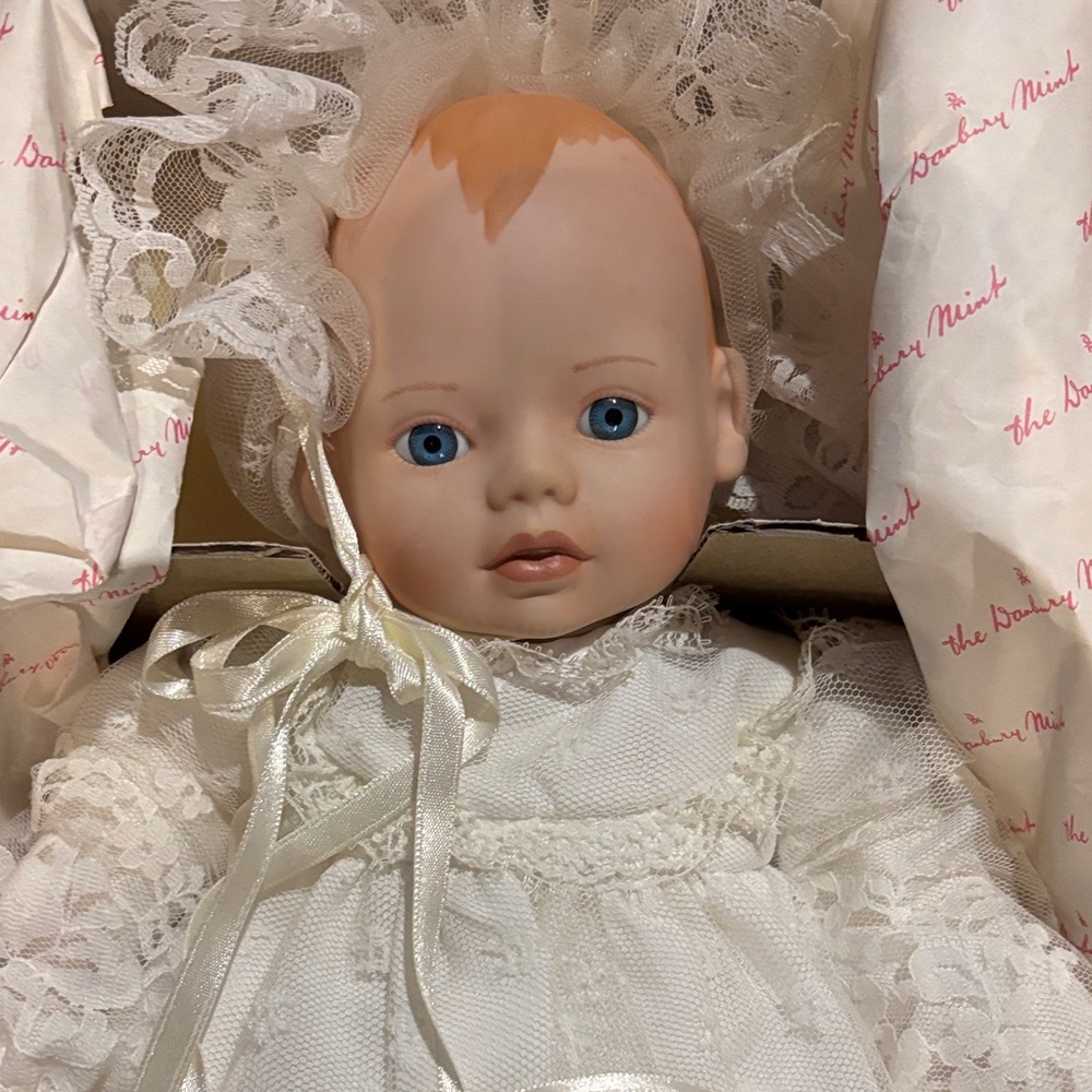 Vintage Emily," a collectible baby doll from The Danbury